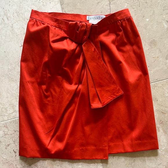 100% authentic Givenchy couture orange wrap skirt. Like new. No damages❤️ - Picture 1 of 8